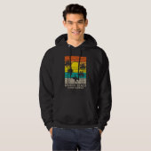 Waikiki Beach Oahu Hawaii Surfer Palm Tree Surfing Hoodie (Voorkant volledig)