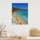 Waikiki Beach Poster (Keuken)