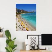 Waikiki Beach Poster (Thuiskantoor)