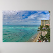 Waikiki Beach Poster (Voorkant)