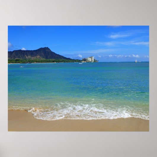 Waikiki Beach Poster (Voorkant)