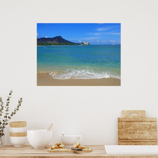 Waikiki Beach Poster (Keuken)