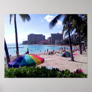 Waikiki Beach Poster Print