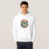 Waikiki Beach Retro vignet Hoodie (Voorkant volledig)
