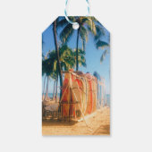 Waikiki Beach Surfboards Cadeaulabel (Achterkant)