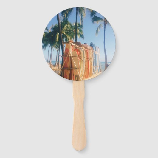 Waikiki Beach Surfboards  Handwaaier (Achterkant)