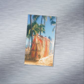 Waikiki Beach Surfboards Magnetisch Visitekaartje (Voorbeeld)