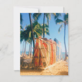 Waikiki Beach Surfboards Notitiekaartje (Voorkant)