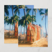 Waikiki Beach Surfboards Notitiekaartje (Voorkant / Achterkant)