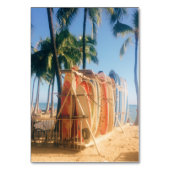 Waikiki Beach Surfplanken Kaart (Voorkant)