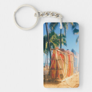 Waikiki Beach Surfplanken  Sleutelhanger