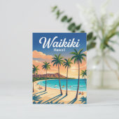 Waikiki Beach VS Briefkaart (Staand voorkant)