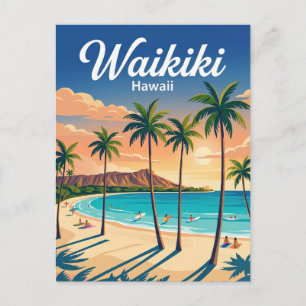 Waikiki Beach VS Briefkaart
