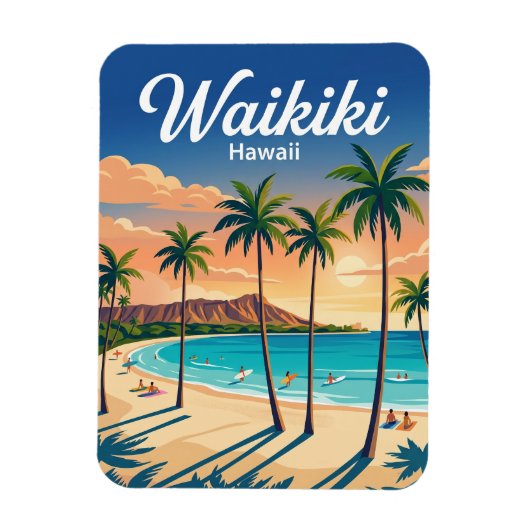 Waikiki Beach VS Magneet (Verticaal)