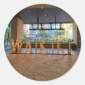 Waikiki bord #1 Stickers (Voorkant)