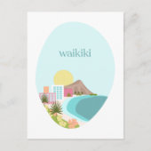Waikiki Briefkaart (Voorkant)