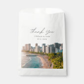 Waikiki bruiloft gunst foto dank u bedankzakje (Voorkant)