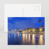 Waikiki City op Dawn Briefkaart (Voorkant / Achterkant)
