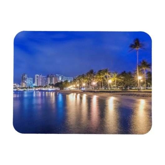 Waikiki City op Dawn Magneet (Horizontaal)