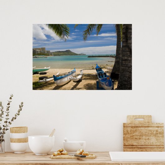 Waikiki_Diamondhead Poster (Keuken)