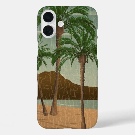 Waikiki gestoord Briefkaart Case-Mate iPhone Case (Achterkant)