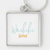 Waikiki, Hawaï Reis Souvenir Sleutelhanger (Voorkant)