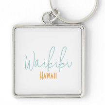 Waikiki, Hawaï Reis Souvenir Sleutelhanger