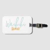 Waikiki, Hawaï souvenir Bagagelabel (Voorkant (horizontaal))