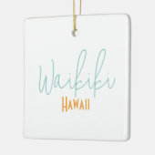 Waikiki, Hawaï souvenir Keramisch Ornament (Links)