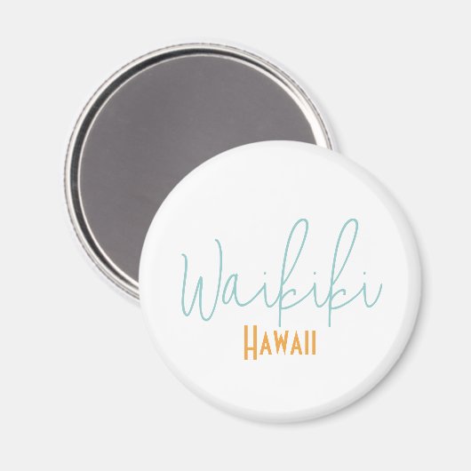 Waikiki, Hawaï souvenir Magneet (Voorkant / Achterkant)