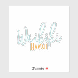 Waikiki, Hawaï souvenir Sticker