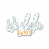 Waikiki, Hawaï souvenir Sticker (Voorkant)