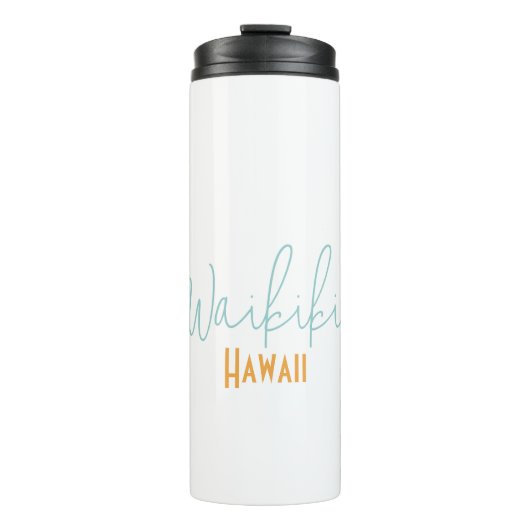 Waikiki, Hawaï souvenir Thermosbeker (Voorkant)
