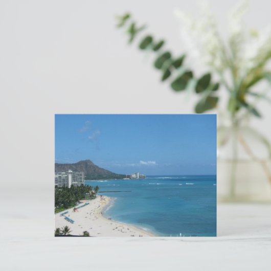Waikiki Hawai'i Briefkaart (Staand voorkant)