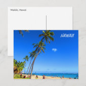 Waikiki Hawaii Briefkaart (Voorkant / Achterkant)