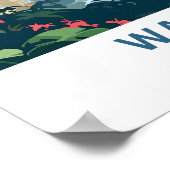 Waikiki Hawaii Reisprint Poster (Hoek)