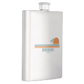 Waikiki Hawaii Sun Palm Trees Flacon (Rechts)