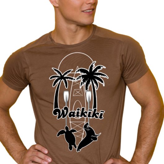 Waikiki Hawaii Zomerreizen T-shirt