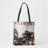  Waikiki Hawaiian Palm Tote Bag (Voorkant)