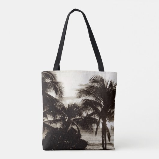  Waikiki Hawaiian Palm Tote Bag (Achterkant)