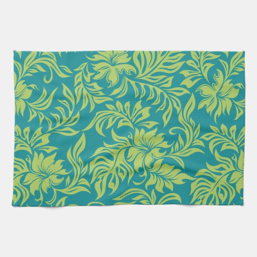 Waikiki Hibiscus Hawaiian Kitchen Towel Theedoek (Horizontaal)