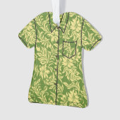 Waikiki Hibiscus Hawaiian Pareau Flora Aloha Shirt Ornament (voorkant)