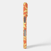 Waikiki Hibiscus Hawaiian Pareau Floral Sinaasappe Case-Mate iPhone Case (Achterkant / Rechts)