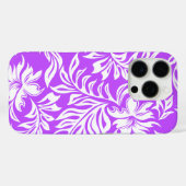 Waikiki Hibiscus Hawaiian Pareau Floral Violet Case-Mate iPhone Case (Achterkant (horizontaal))