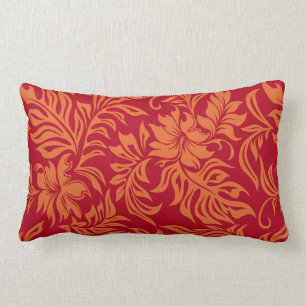 Waikiki Hibiscus Hawaiian Reversible Lumbar Pillow Kussen