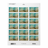Waikiki, Honolulu, Oahu, Hawaï Etiket (Full Sheet)