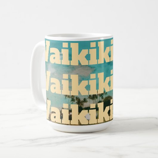 Waikiki, Honolulu, Oahu, Hawaï Koffiemok (Voorkant links)