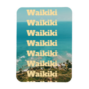 Waikiki, Honolulu, Oahu, Hawaï Magneet