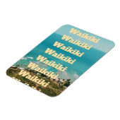 Waikiki, Honolulu, Oahu, Hawaï Magneet (Linkerzijde)