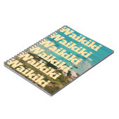 Waikiki, Honolulu, Oahu, Hawaï Notitieboek (Linkerzijde)